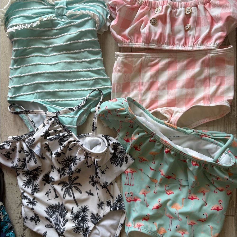 Girls swim, Janie and Jack size 2 EUC, 3 suits